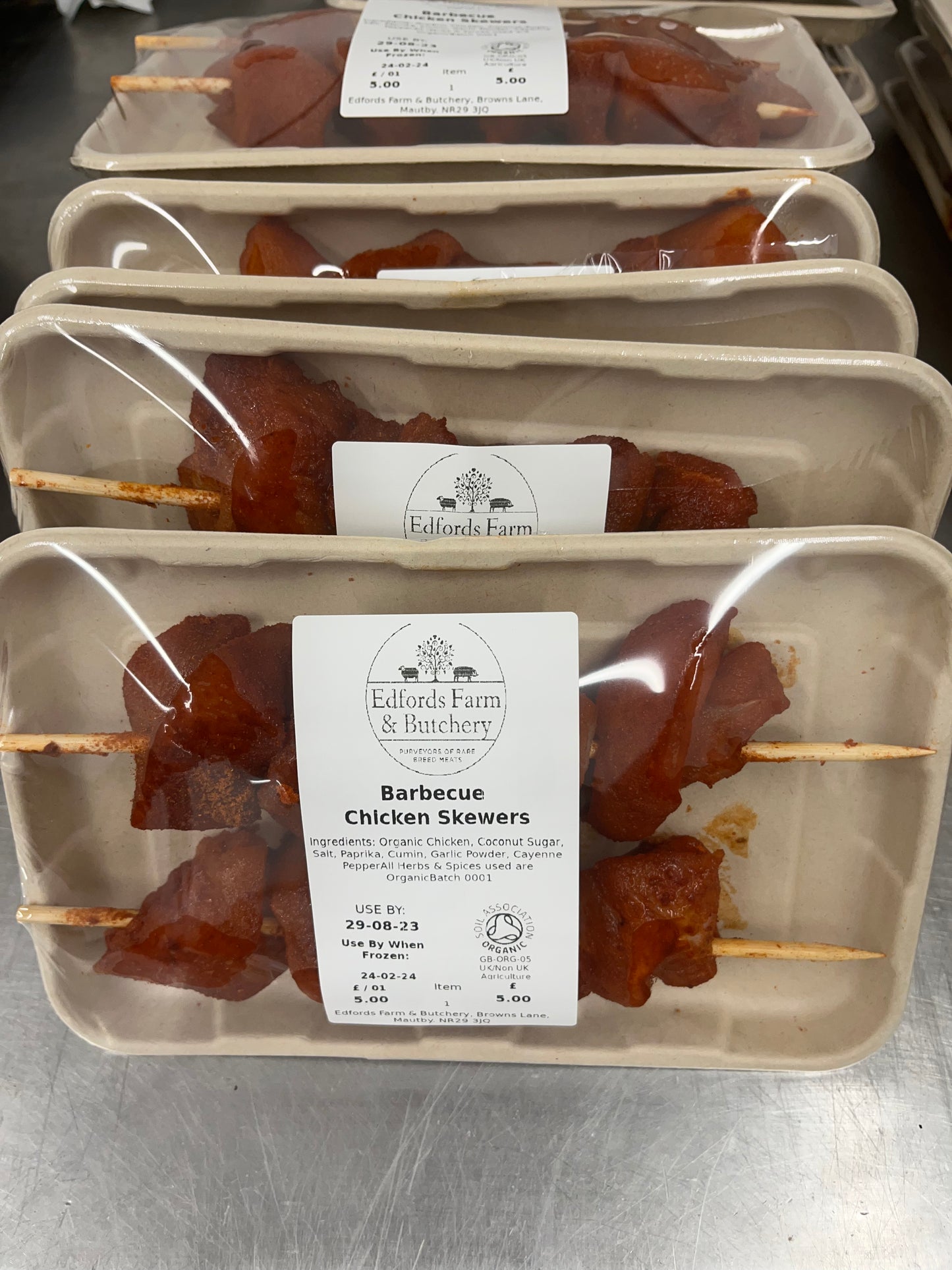 Barbecue Style Chicken Skewers