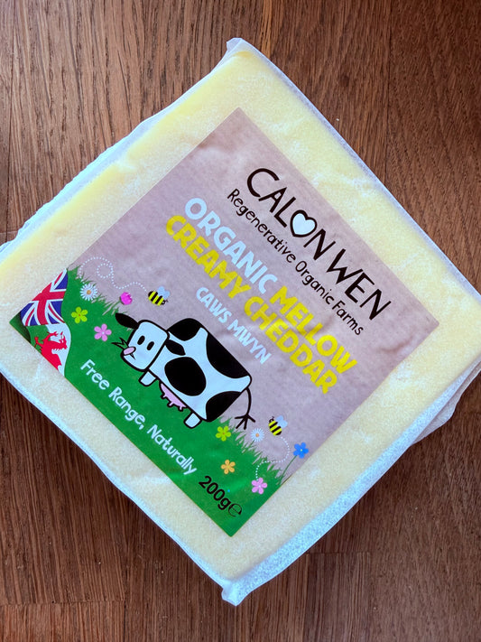 Organic Mellow Creamy Cheddar 200g