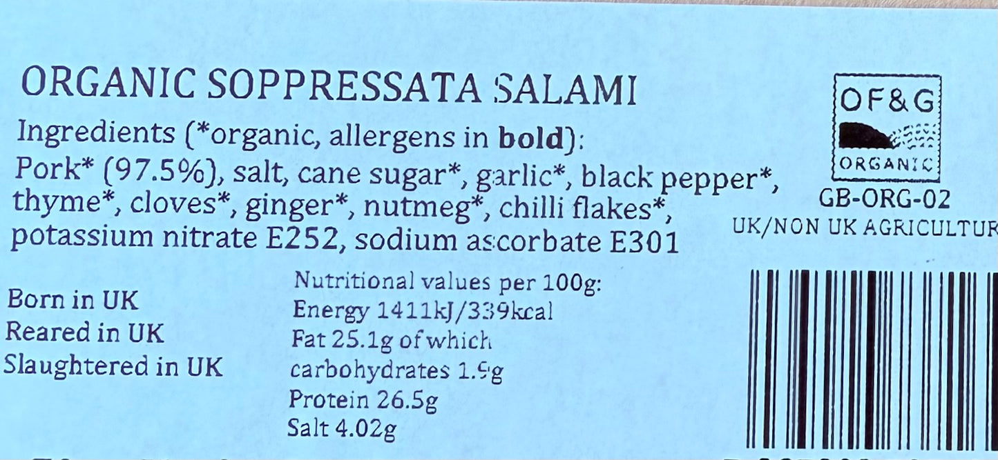 Organic Soppressata