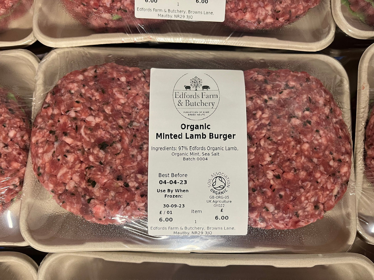 Organic Minted Lamb Burger