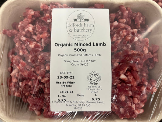 Organic Minced Lamb